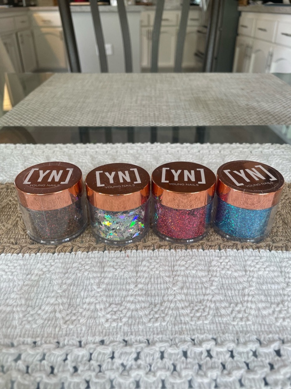 Glitter Nail Powder Set - Multicolor Decorative Mix